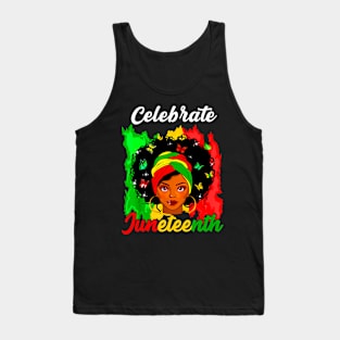 Juneteenth Afro Woman Black Queen African American Tank Top